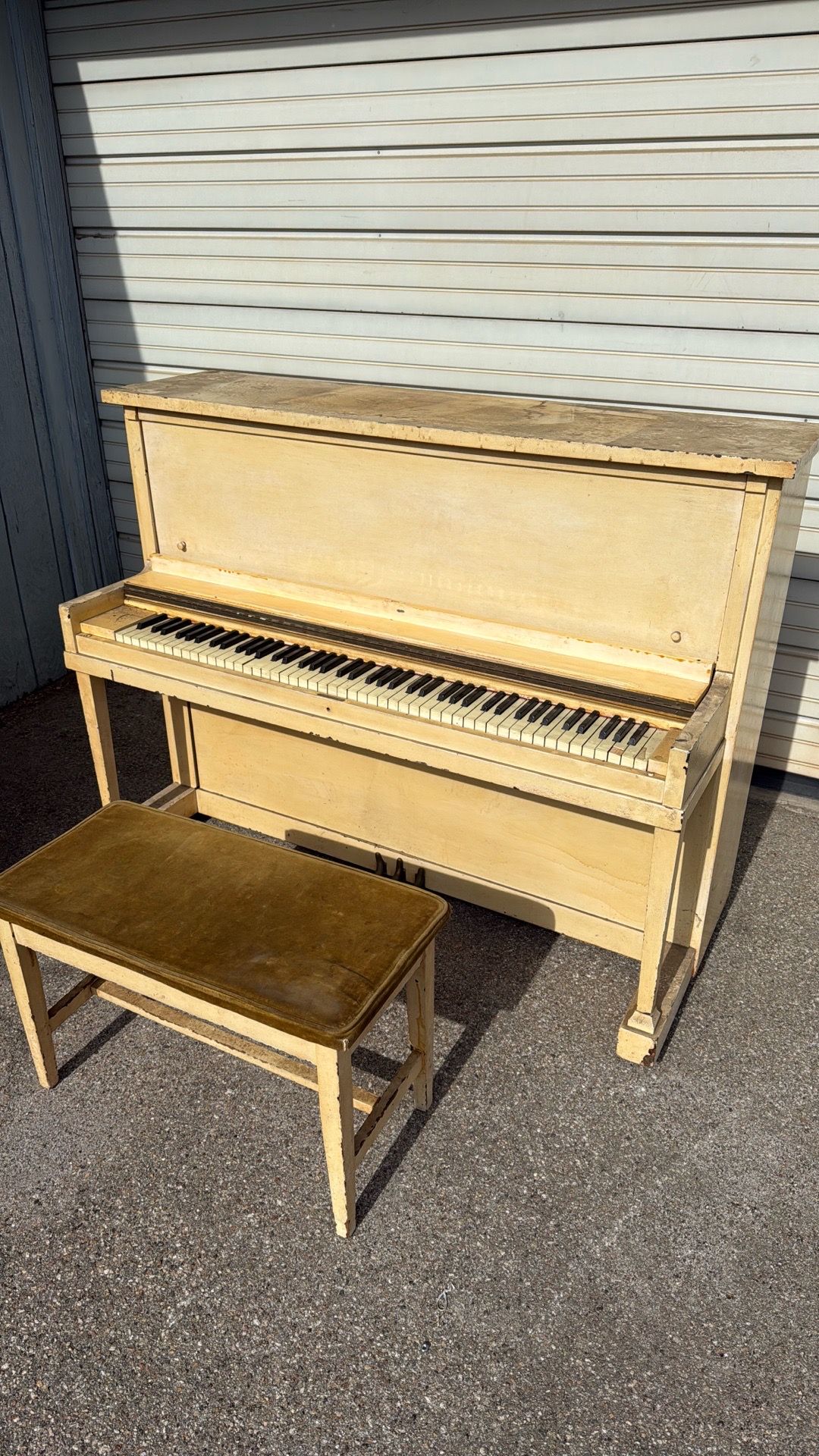 Vintage upright piano