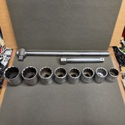 (10 piece) VINTAGE CRAFTSMAN 3/4” DRIVE SOCKET SET