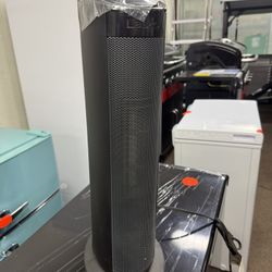 1500W 22 in. Black Indoor Electric Tower Ceramic Forced Air Ceramic