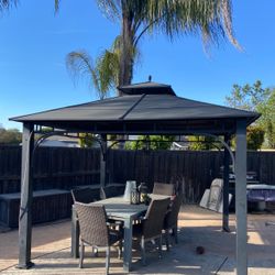 1 Gazebo Backyard Patio Shade Hot Tub Cover 