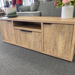 Natural Wood Tv Console 