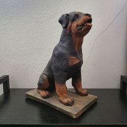 Rottweiler Figural Candle Vintage 1996 Preowned/ Never Used (A)