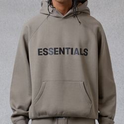 essentials hoodie desert taupe, XL, LARGE,,M,XS,
