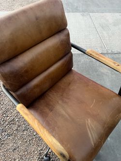 Leather desk chair