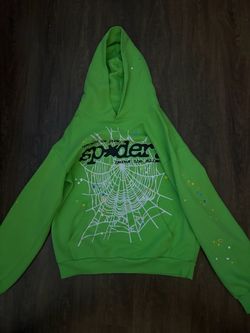 Spider hoodie, green, (I don’t ship)