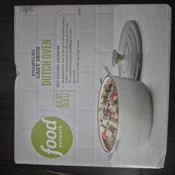 FOOD NETWORK CAST IRON ENAMEL POT DUTCH OVEN 3.5 QT