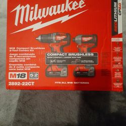 Milwaukee M18 Brushless Combo Kit New
