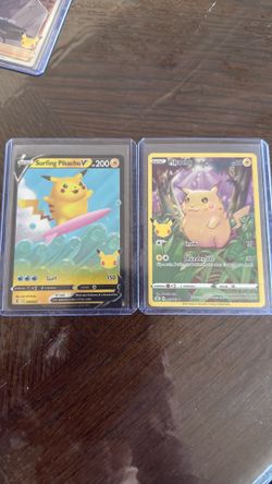 25th Pokémon Anniversary pikachu’s 008/025 & 005/025