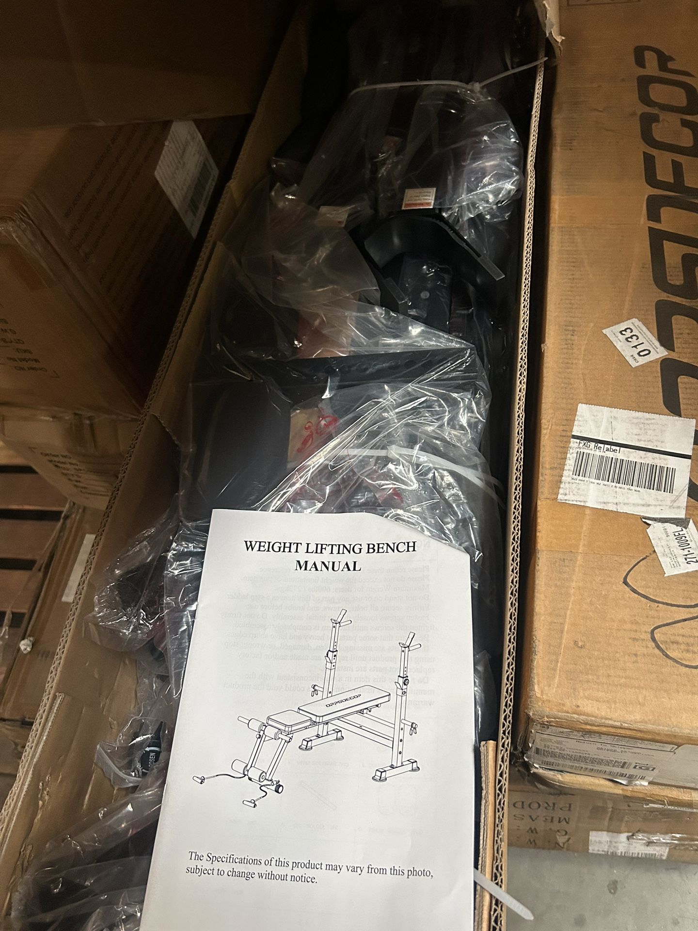 Weight Bench Adjustable Incline Decline Foldable Full Body Workout Gym Home