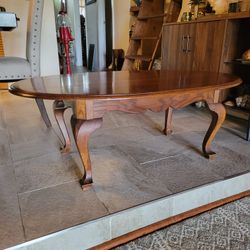 Oval Wood Coffee Table