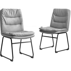 Redlife Dining Chairs Set of 2, Double Layer Upholstered Dining Chairs, Dining Room Chairs (V092)