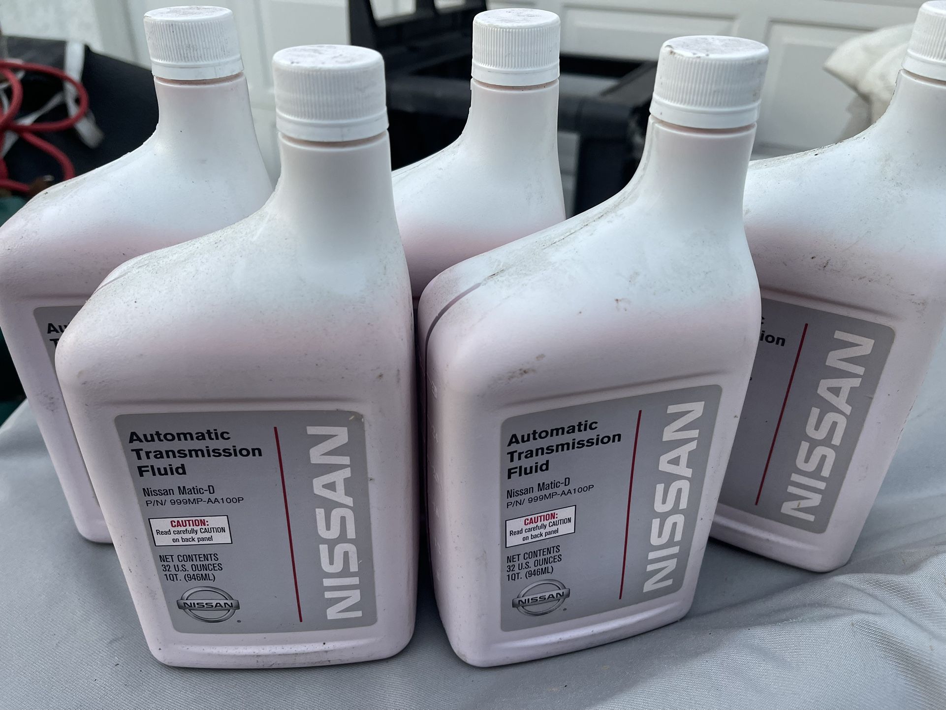Genuine Nissan Fluid 999MP-AA100P Nissan Matic-D Automatic Transmission Fluid - 5 Quart, White