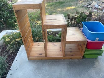 IKEA shelf with baskets