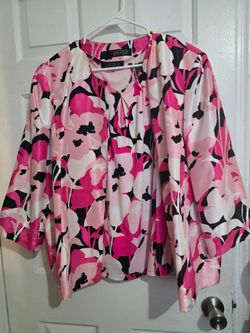 Kasper Floral Print Blouse