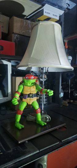 NINJA TURTLES TABLE LAMP,CUSTOM MAKE 24" H