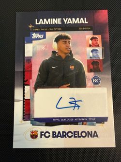 Topps Focus Collection 2023/2024 Lamine Yamal Barcelona/Spain Autograph Card Rookie