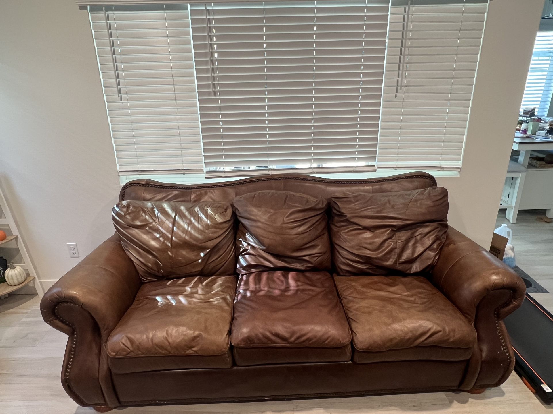 Leather Couch And Loveseat