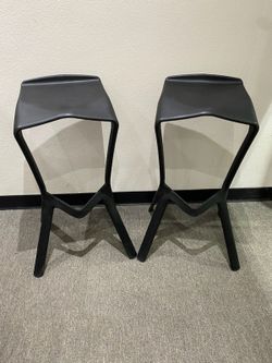 Modern Plastic Black Barstool $15 Ea.