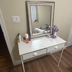 Vanity Table And Mirror