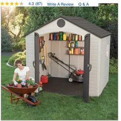 LIFETIME 8 FT. X 5 FT. OUTDOOR STORAGE SHED