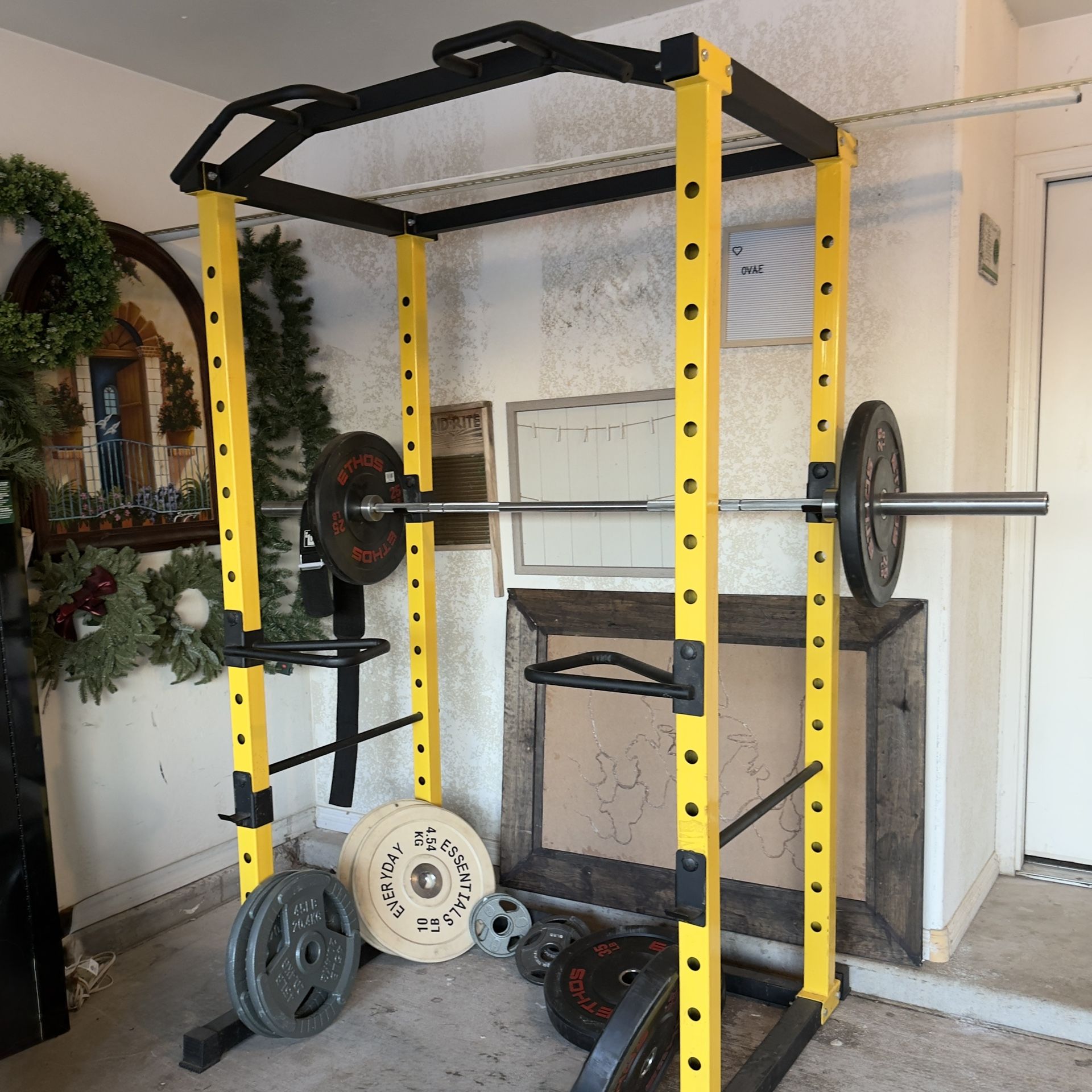 Squat Rack & Weights