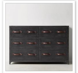 Restoration Hardware Calvin Wide Dresser in an "Iron" finish