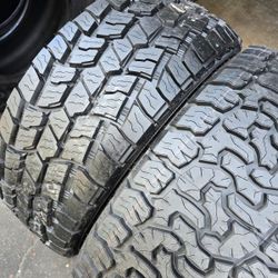 Only 2 Used Tires Lt35x12
50r18 
Terrain Pro
Mástercraft $299.00 both 99% tread on