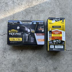 Homax TexPro Texture System Sprayer with Durable Carry Case with texture pack