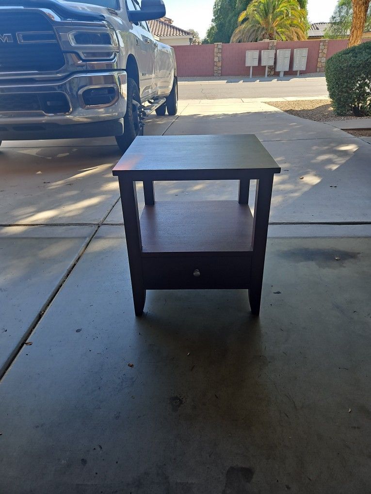Wood End Table