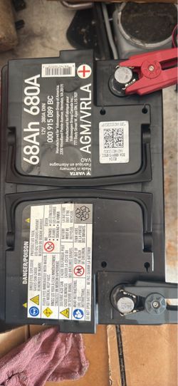Agm top post fully charged battery