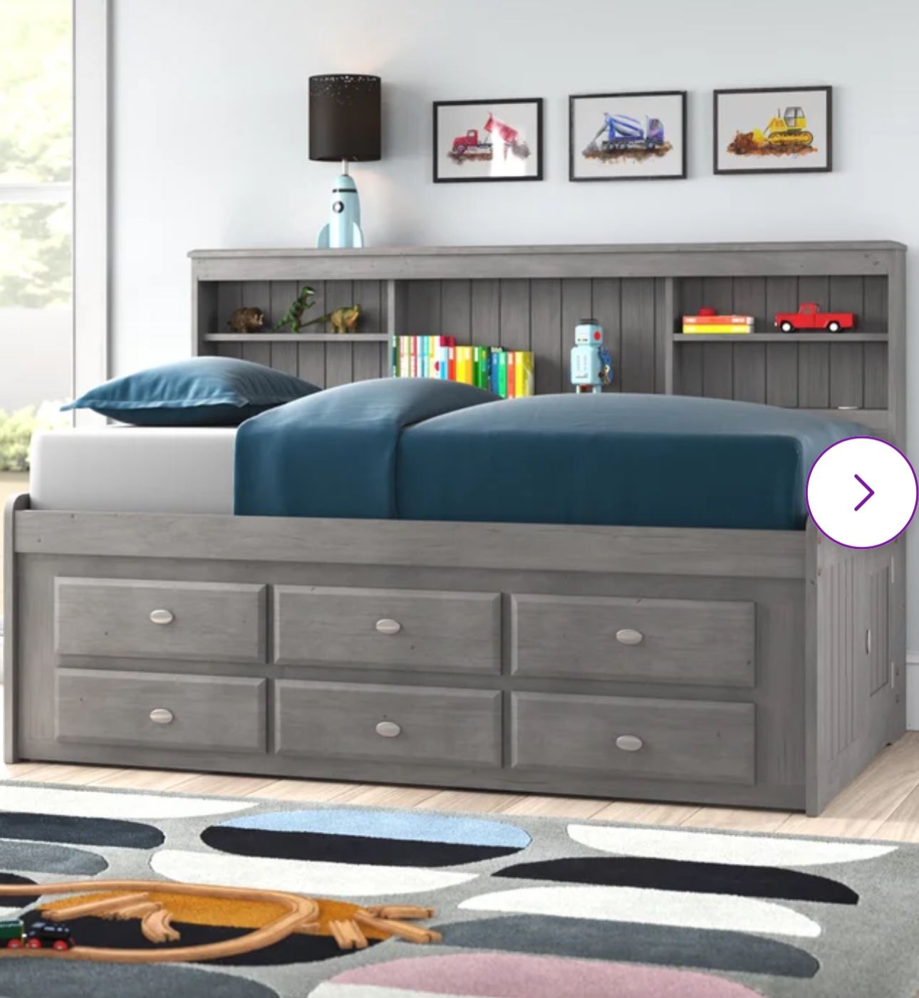 Twin Bed With Storage (like new)