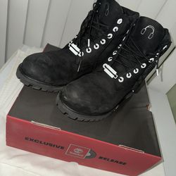 Timberland Black Boots Suede 