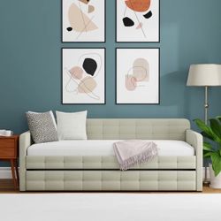 Chandel upholstered Daybed with Trundle Must Go