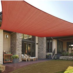 16’ By 20’ Sun Sail , UV Block Sun Shade Sail Canopy For Outdoor Patio 