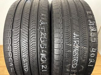 2 tires 255 40 21 Continental Crosscontact Rx High tread no repairs
