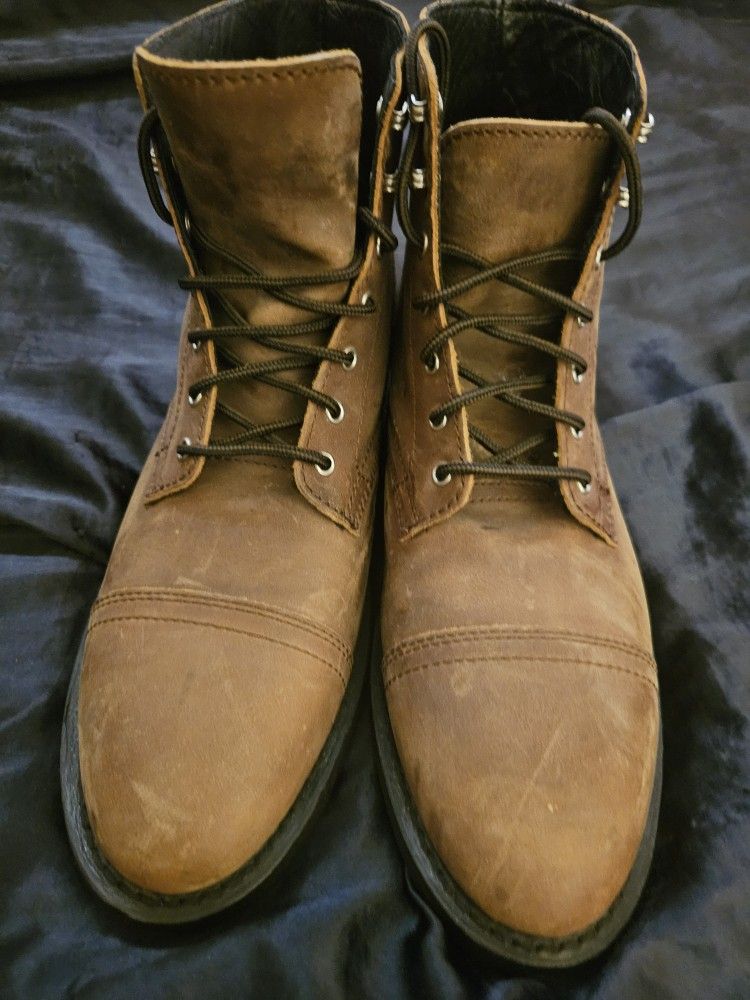 Thursday Boots Company - Captain Light Brown Leather Boots- Men's Size 10.5 Wide