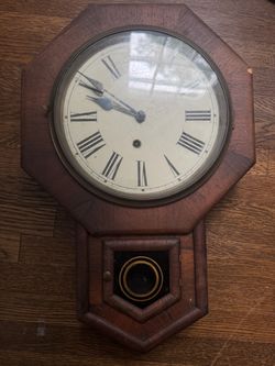 Antique Figural Mantel Clock with Roman Warrior