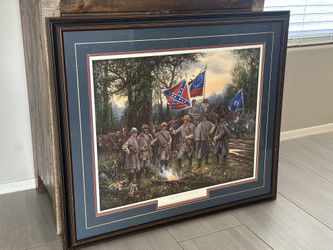 John Paul Strain - The War Council - Civil War - Limited Edition Print Professionally Framed Signed COA