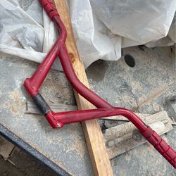 Red handle bars bmx
