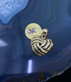 $250 Yellow Gold Heart Charm Pendant