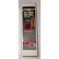 NEW 5 Pack Chicago Heat Shrink Wire Wrap Assortment Over 18 Feet Brand New & Factory Sealed Shop Office TV Computer