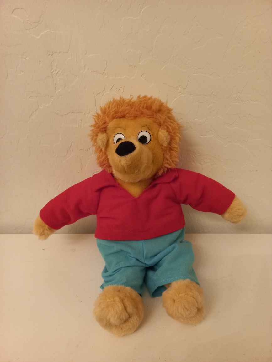 14" BERENSTAIN BIG BROTHER TEDDY BEAR STUFFED ANIMAL PLUSH TOY Nice Rare