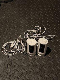 (2) Ring Cameras - wired