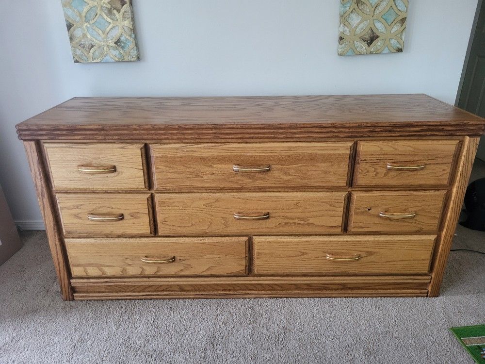Solid Oak Dresser