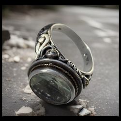 Effy Balissima Green Quartz Prasiolite Ring 925 Sterling Silver 18K Gold Accent