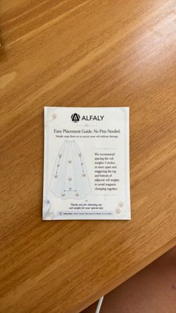 Bridal veil weights