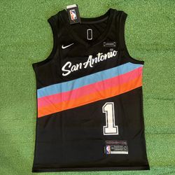 San Antonio Spurs Victor Wembanyama New Black Jersey