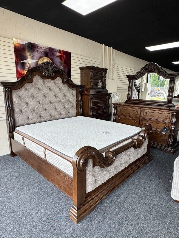 $55 Down Finance Bedroom Set Queen Bed King Bed Sectional Sofa Sleeper Dining Set Bunk Bed Vanity