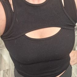 Womens Small Black Top