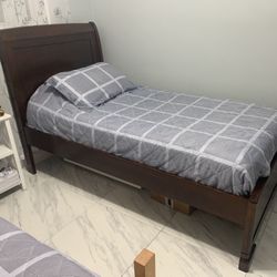 Twin Size Bed Frame, Comes With Mattress